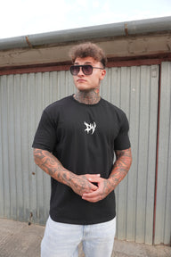 DARK VIBE METAL BACKPRINT T-SHIRT (BLACK)