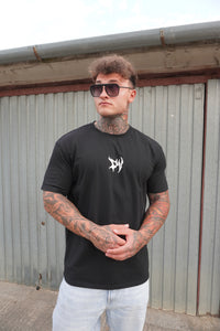 DARK VIBE METAL BACKPRINT T-SHIRT (BLACK)